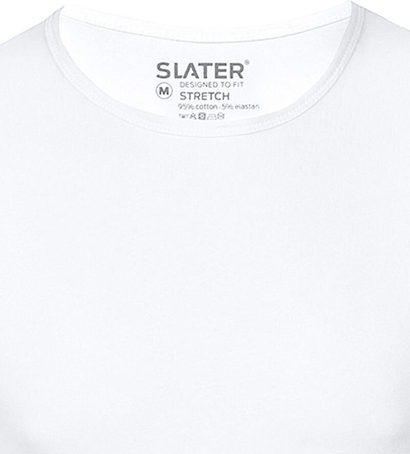 Slater Stretch Heren T-shirt Ronde hals 2-pack - Foto 2