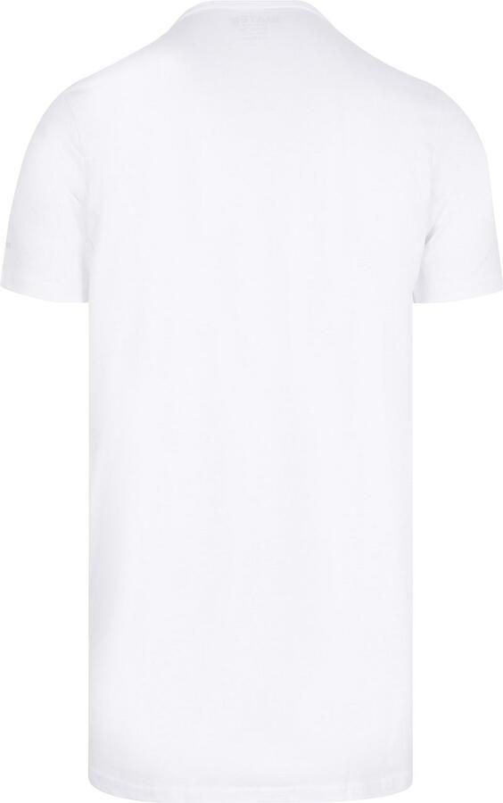 Slater T-shirt 2-pack T-shirt Extra Lang R-Neck Wit - Foto 7