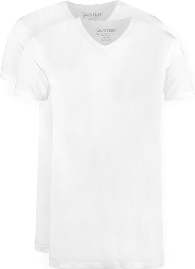 Slater T-shirt 2-pack T-shirt V-neck Wit - Foto 3
