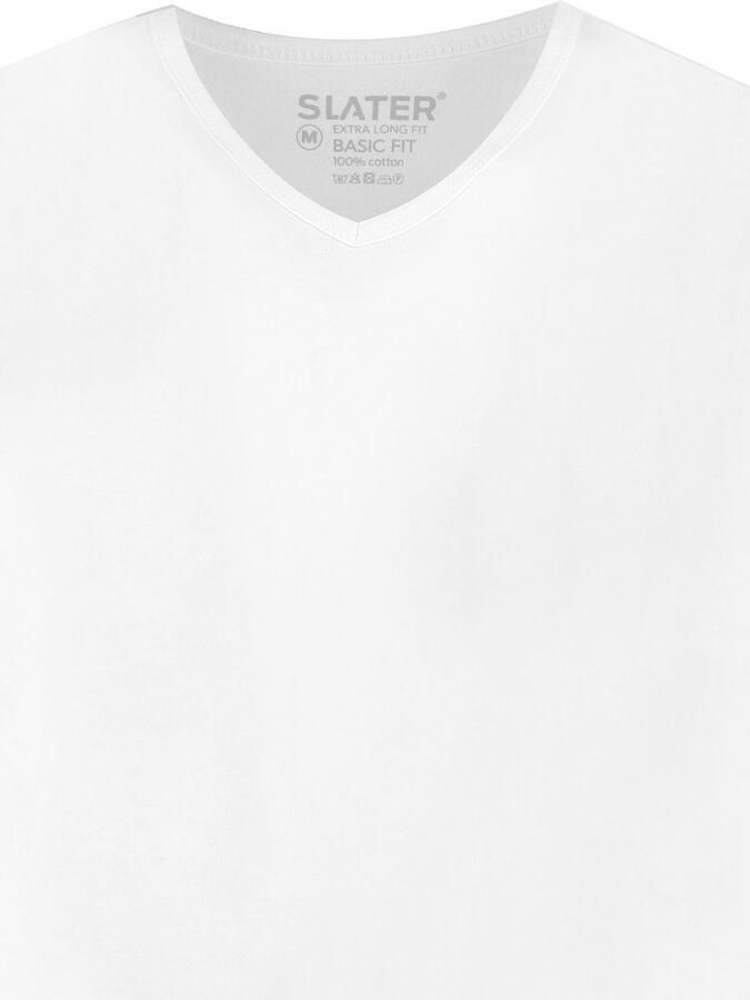 Slater T-shirt 2-pack T-shirt V-neck Wit