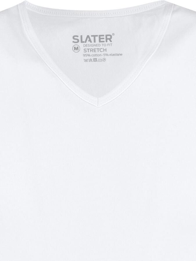 Slater T-shirt Basic Singlet Wit