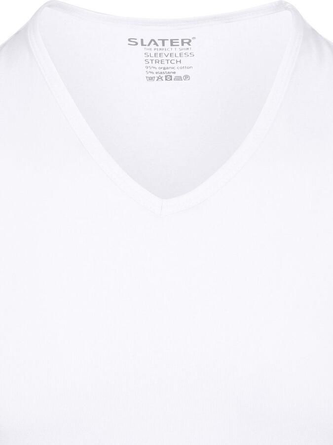 Slater T-shirt Basic Singlet Wit - Foto 2