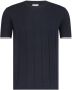 State of Art Knitted T-Shirt Navy - Thumbnail 1