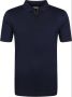 State of Art Mercerized Pique Polo Rits Donkerblauw - Thumbnail 1
