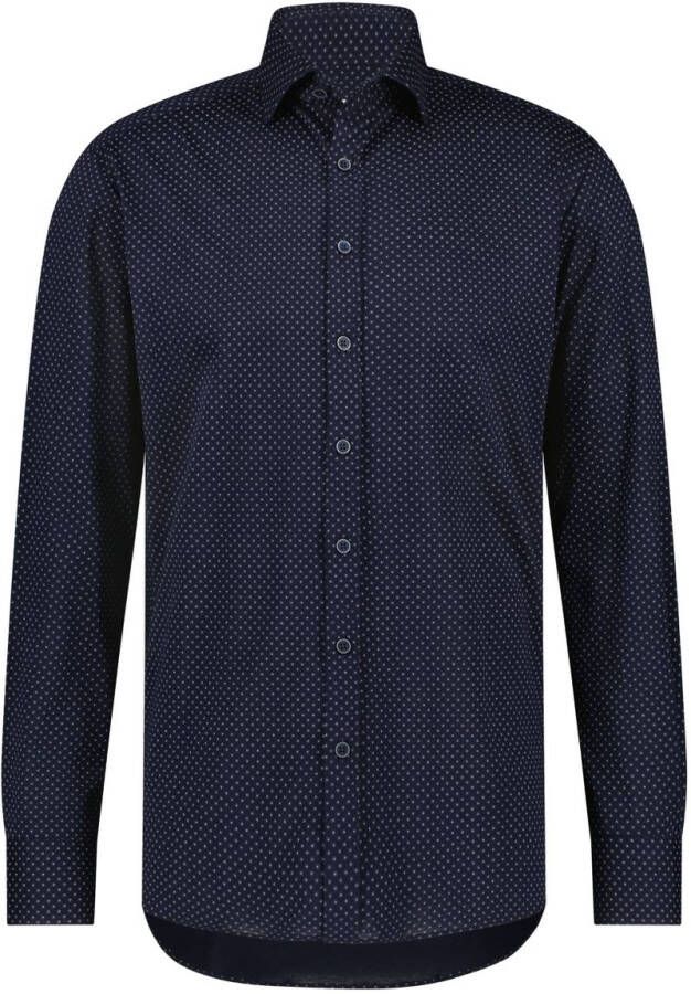 State of Art Overhemd Stippen Donkerblauw