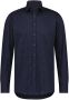 State of Art slim fit overhemd met all over print donkerblauw greige - Thumbnail 2