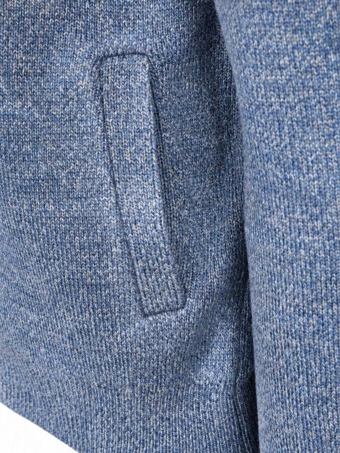 State of Art Cardigan Zip Melange Greyblue - Foto 2