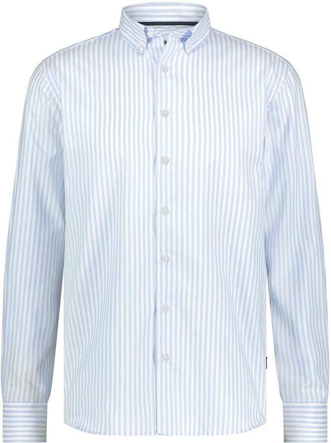 State Of Art Overhemd Lange Mouw Dobby Overhemd Streep Lichtblauw - Foto 5