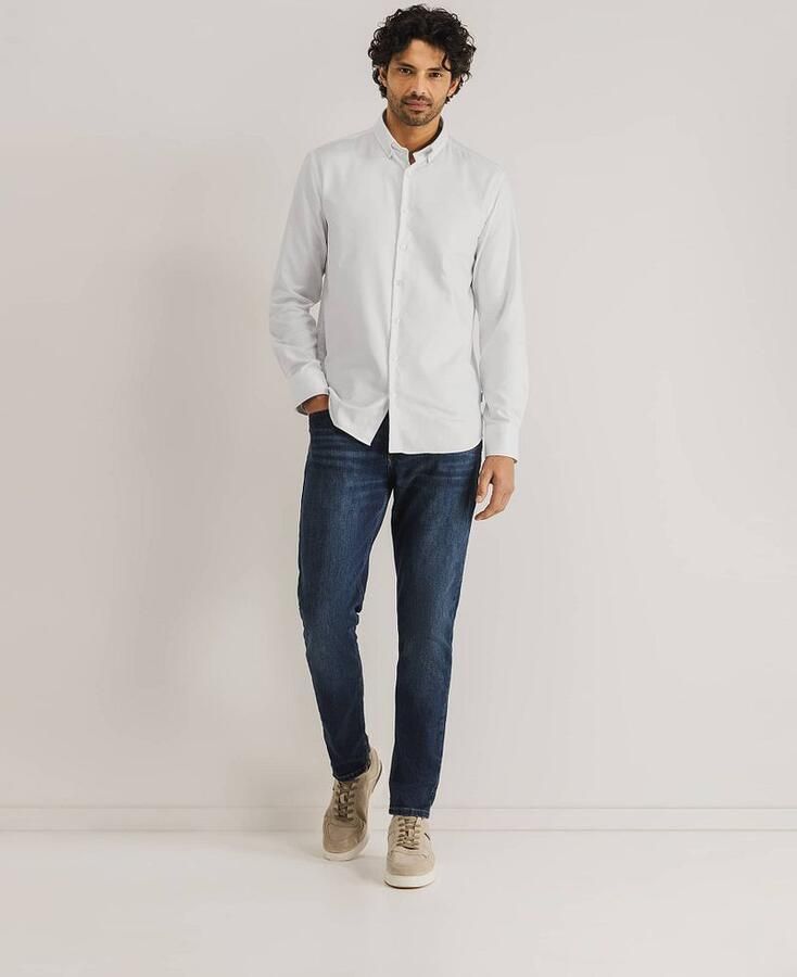 State Of Art Overhemd Lange Mouw Essentials Oxford Overhemd Wit - Foto 3