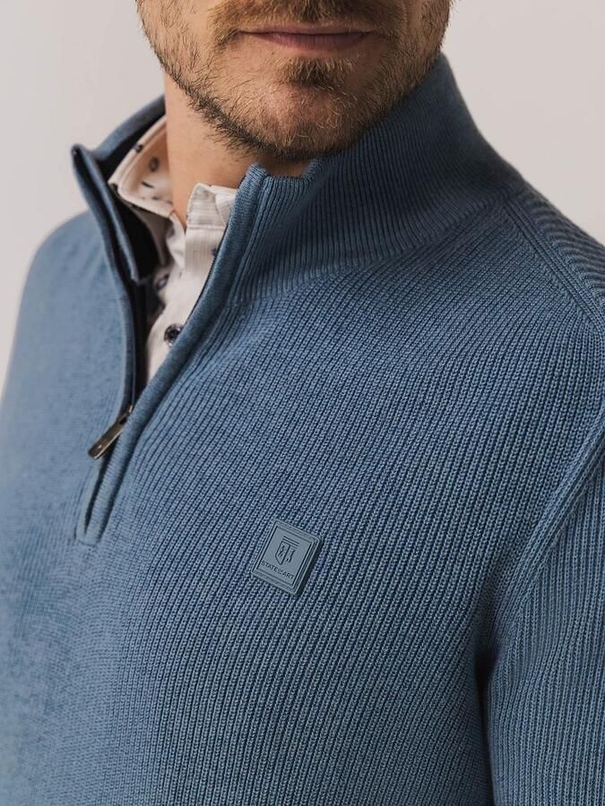 State of Art Half Zip Trui Blauw - Foto 3