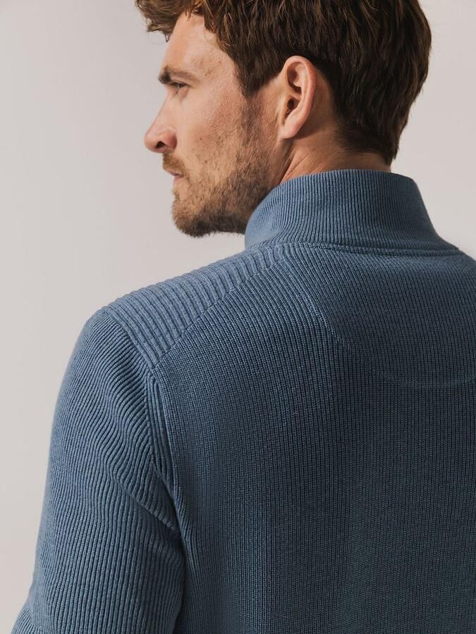 State of Art Half Zip Trui Blauw - Foto 4
