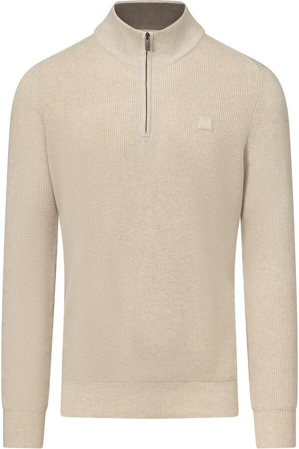 State of Art Half Zip Trui Ecru