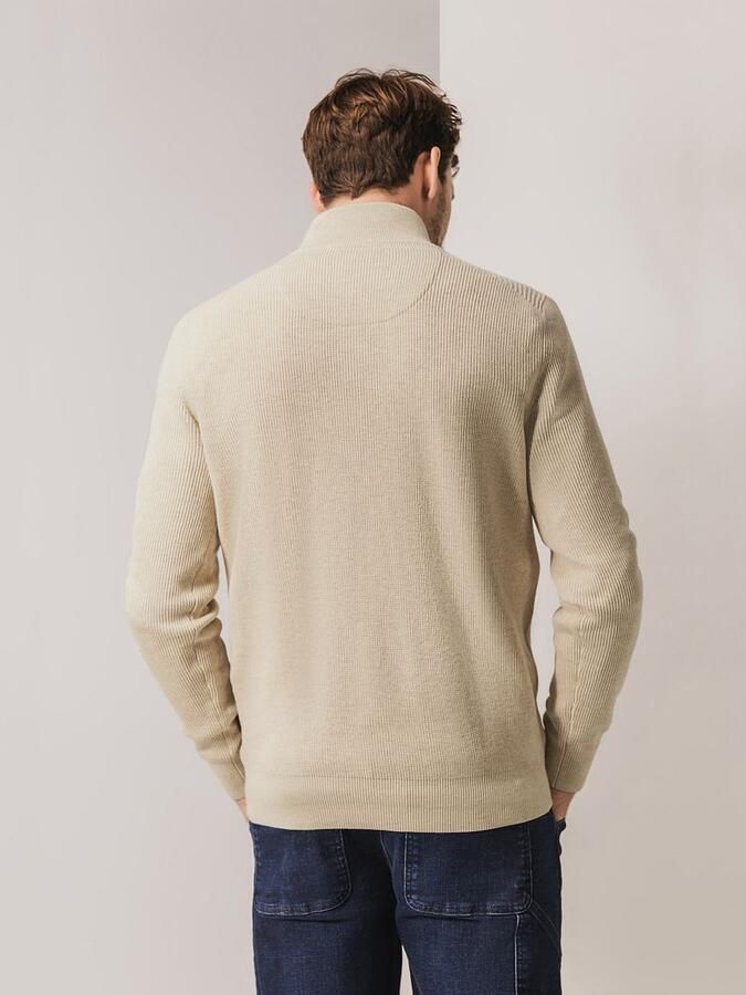 State of Art Half Zip Trui Ecru - Foto 5