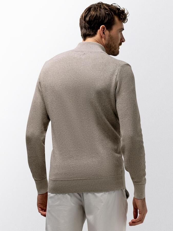 State of Art Half Zip Trui Melange Beige - Foto 5