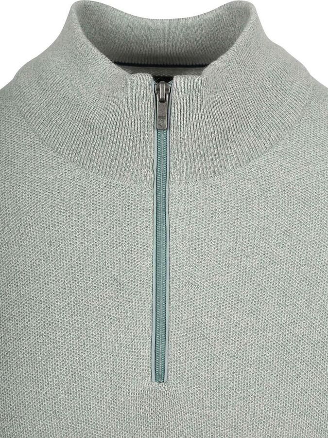State of Art Half Zip Trui Melange Lichtgroen - Foto 5