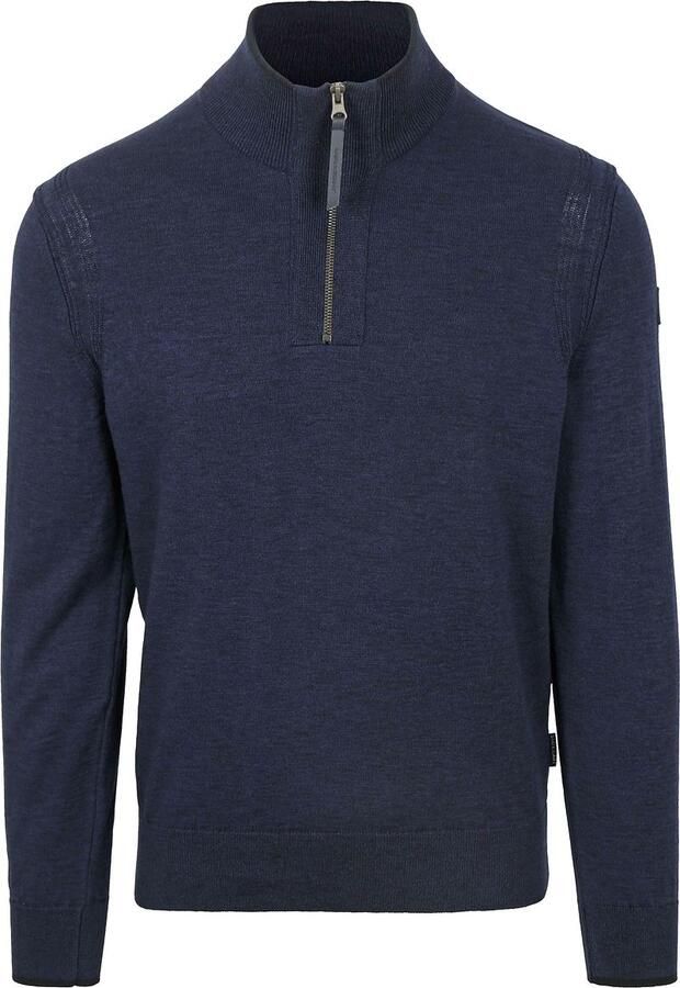 State Of Art Sweaters Half Zip Trui Navy