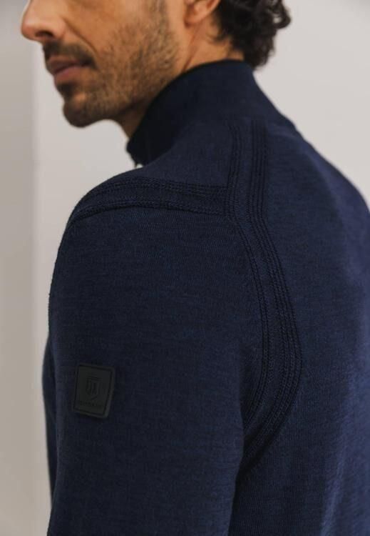 State Of Art Sweaters Half Zip Trui Navy - Foto 3