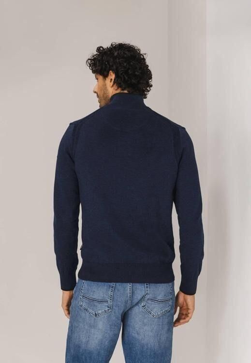 State Of Art Sweaters Half Zip Trui Navy - Foto 5