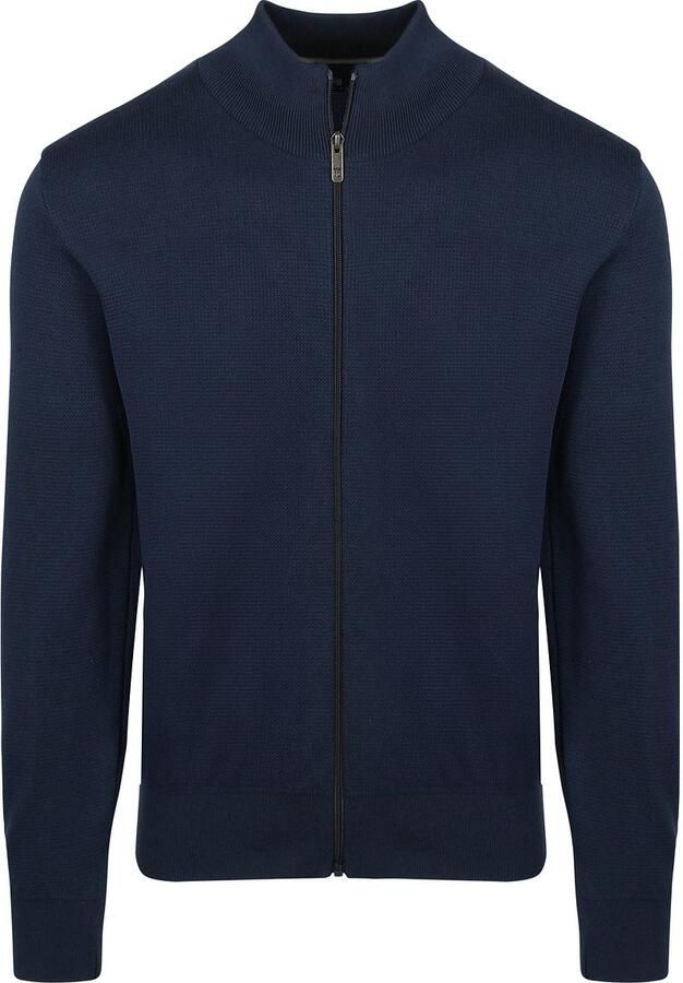 State of Art Half Zip Trui Structure Navy