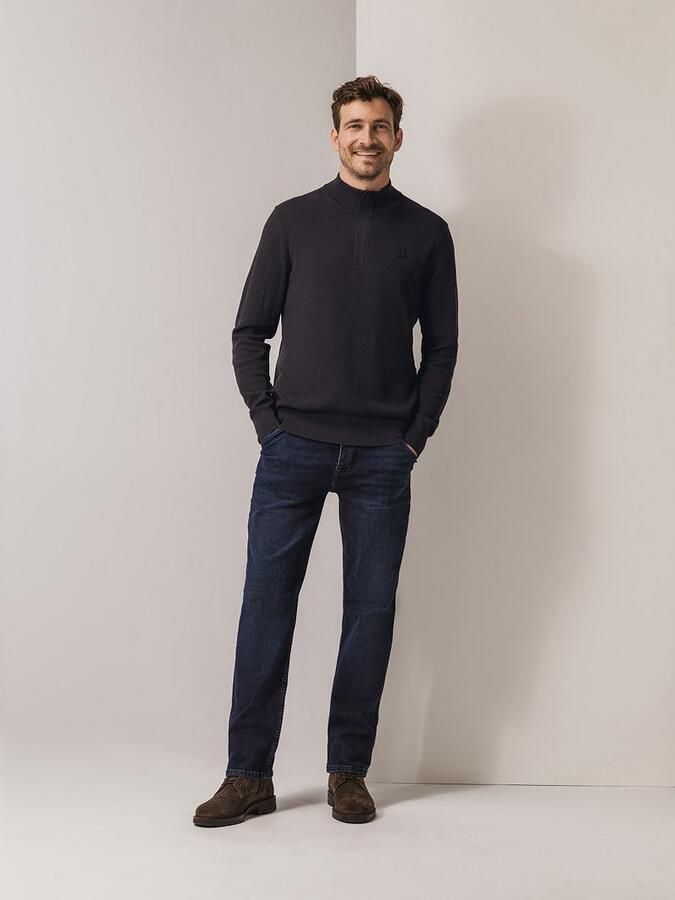 State of Art Half Zip Trui Structuur Antraciet - Foto 2