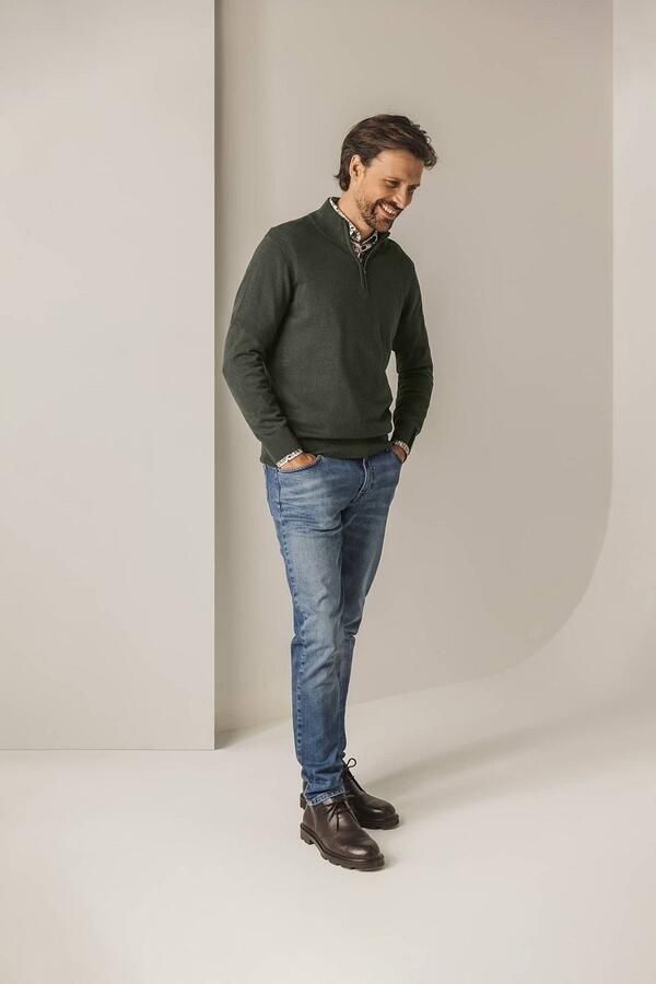 State of Art Groene Trui Stijlvol Ontwerp Green Heren - Foto 3