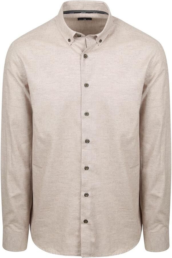 State of Art Heavy Twill Overhemd Beige