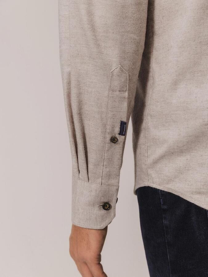 State of Art Heavy Twill Overhemd Beige - Foto 4