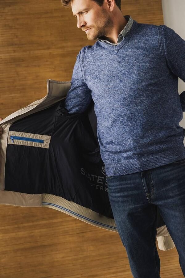 State Of Art Trainingsjack Jas Puffed Beige