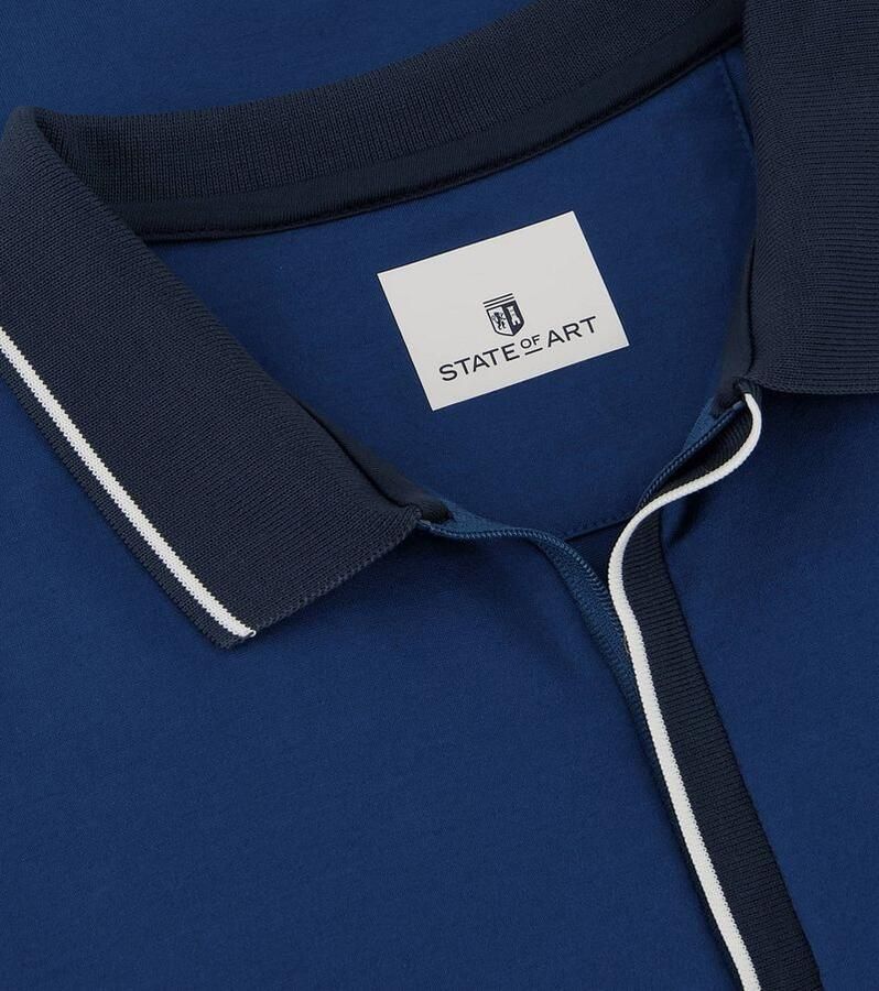 State Of Art T-shirt Jersey Polo Donkerblauw