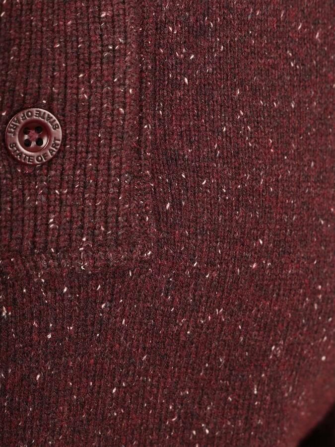 State of Art Mocker Trui Melange Bordeaux - Foto 2