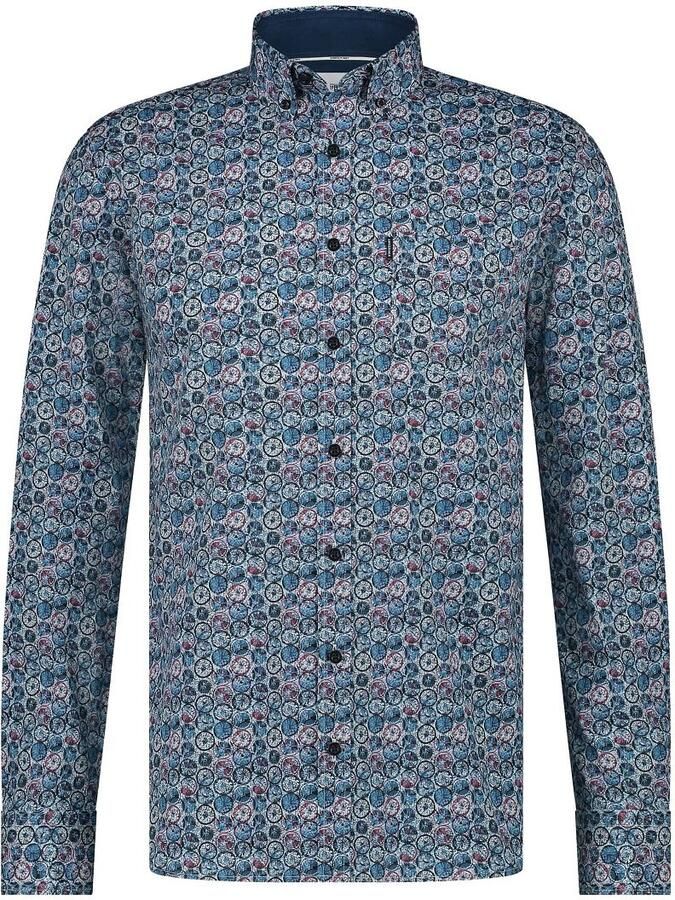 State Of Art Overhemd Lange Mouw Overhemd Dandelion Blauw - Foto 5