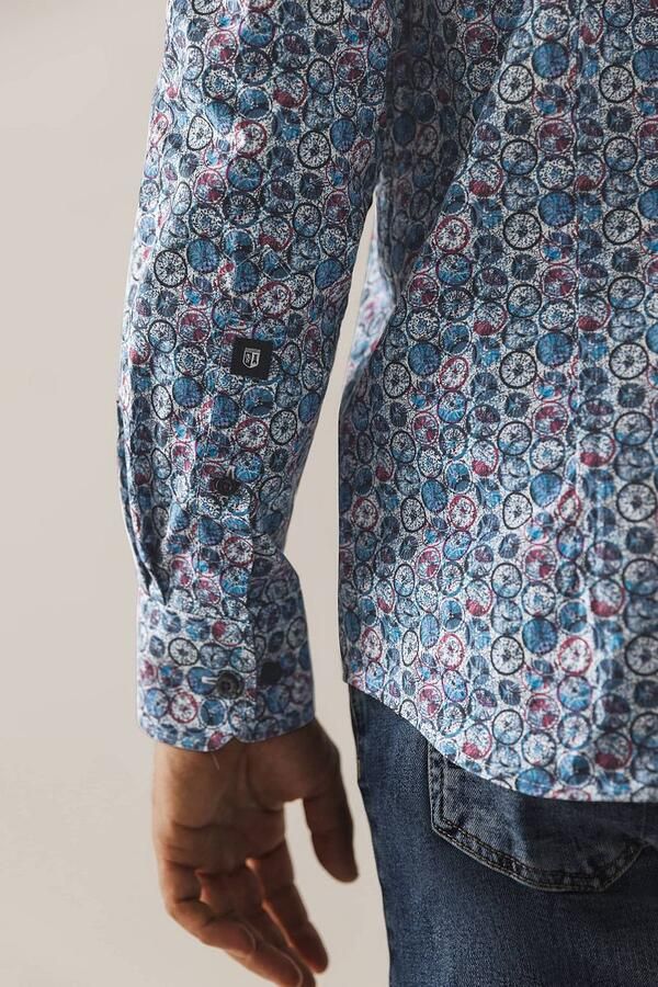 State Of Art Overhemd Lange Mouw Overhemd Dandelion Blauw