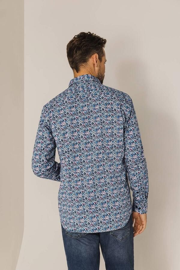 State Of Art Overhemd Lange Mouw Overhemd Dandelion Blauw - Foto 2