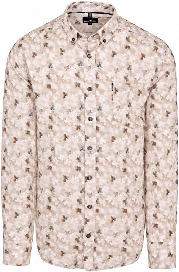 State Of Art Overhemd Lange Mouw Overhemd Flower Print Bruin - Foto 3
