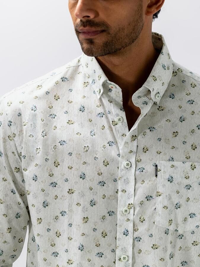State of Art Overhemd Flower Print Wit - Foto 2