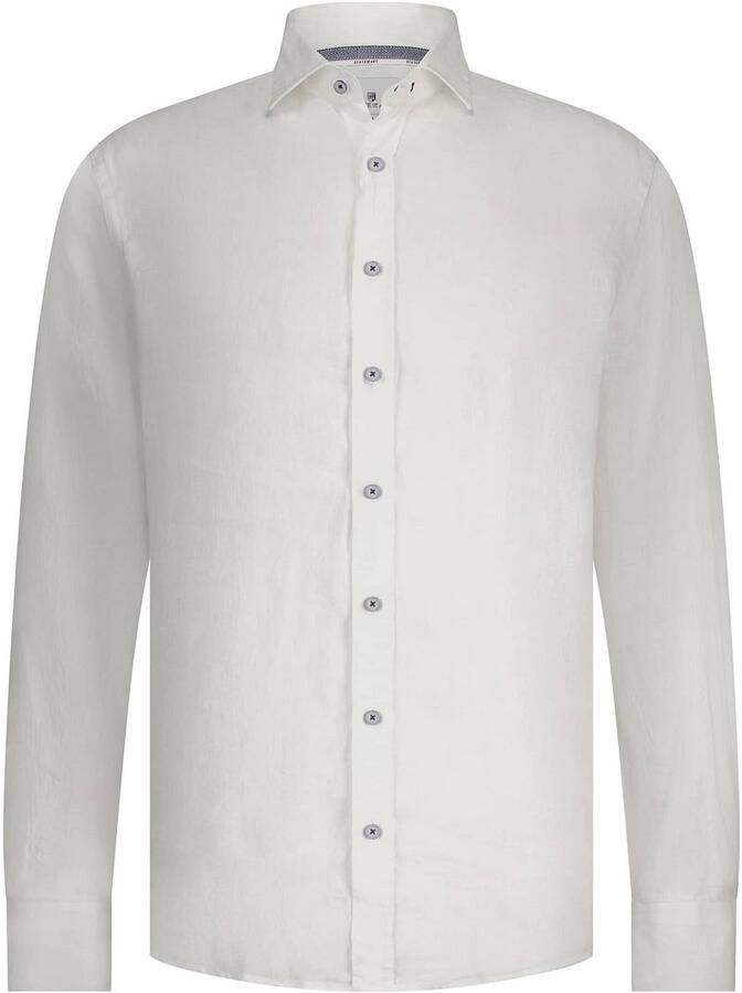 State Of Art Overhemd Lange Mouw Overhemd Linnen Wit - Foto 4