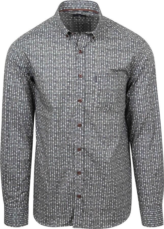 State of Art Overhemd Poplin Dandelion Grijs