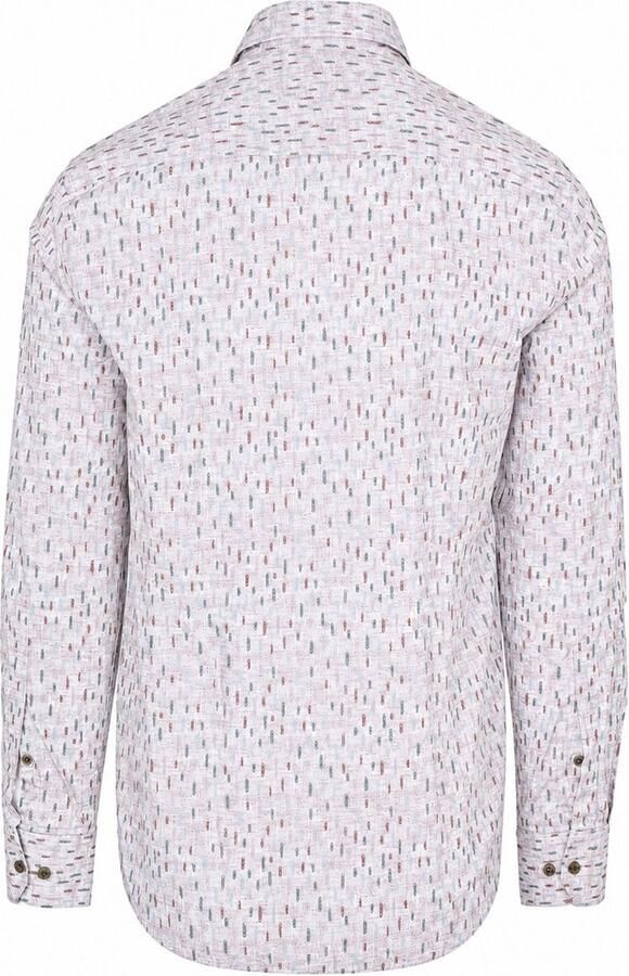 State of Art Overhemd Poplin Print Beige Multicolor - Foto 3