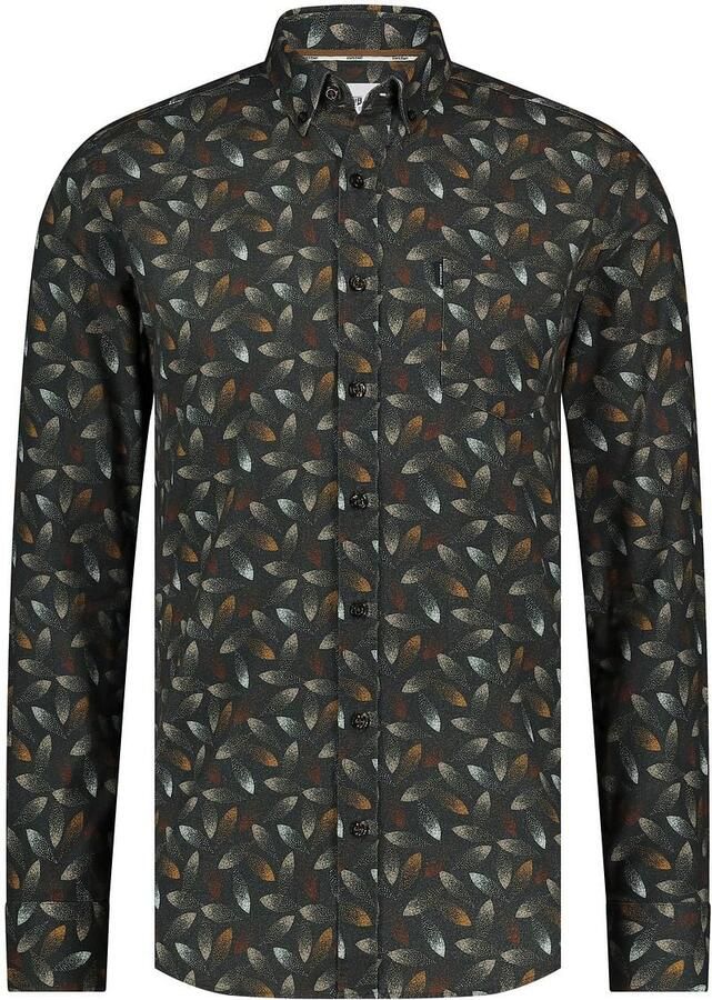 State Of Art Overhemd Lange Mouw Overhemd Print Antraciet - Foto 4