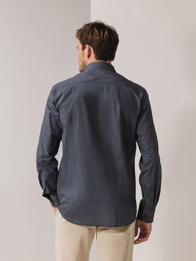 State of Art Overhemd Print Blauw Grijs - Foto 3