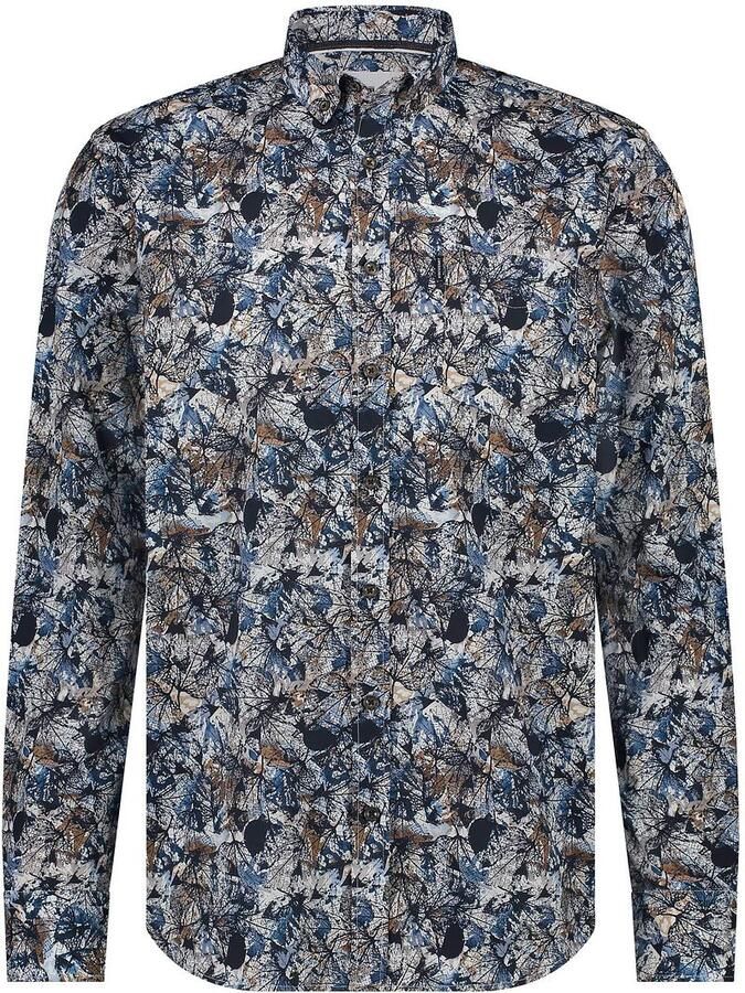 State of Art Print Popli Lange Mouw Shirt Multicolor Heren