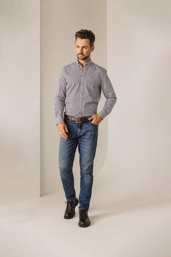 State Of Art Overhemd Lange Mouw Overhemd Print Multicolour - Foto 3