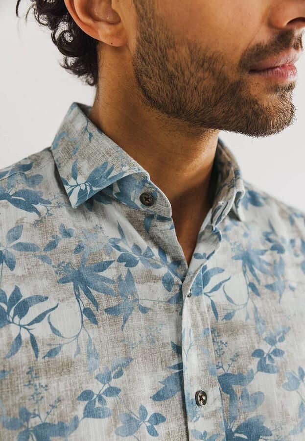 State of Art Gedrukt overhemd lange mouw Multicolor Heren - Foto 3