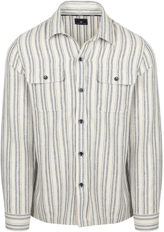 State of Art Overshirt Streep Blauw