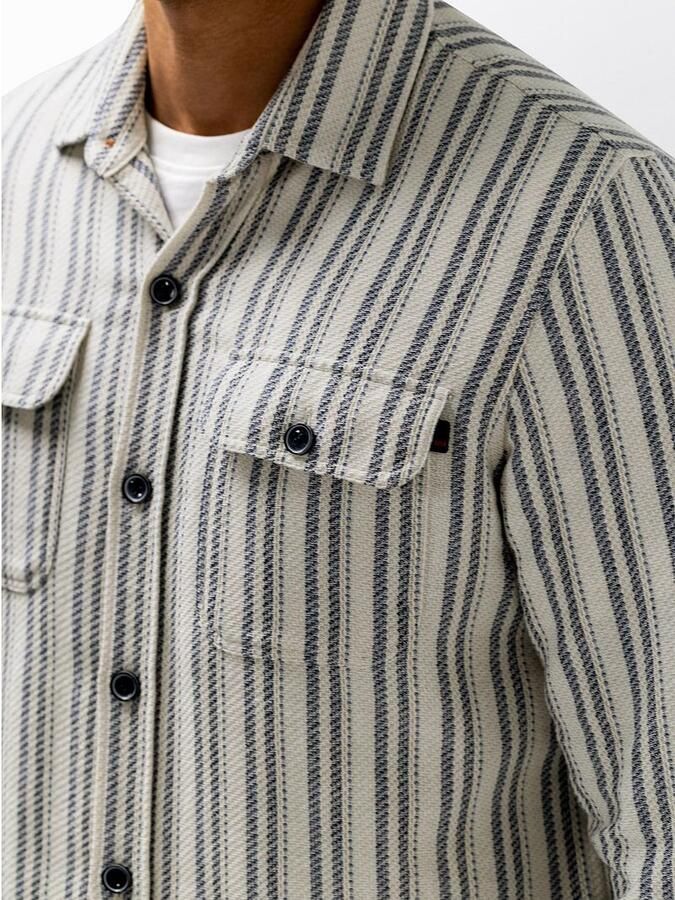 State of Art Overshirt Streep Blauw - Foto 2
