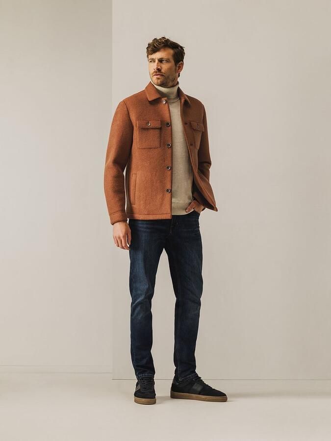 State of Art Overshirt Wolblend Brique - Foto 2