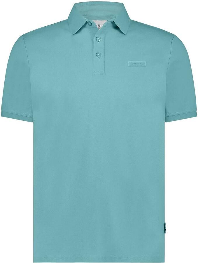 State of Art Turquoise Polo met korte mouwen Blue Heren