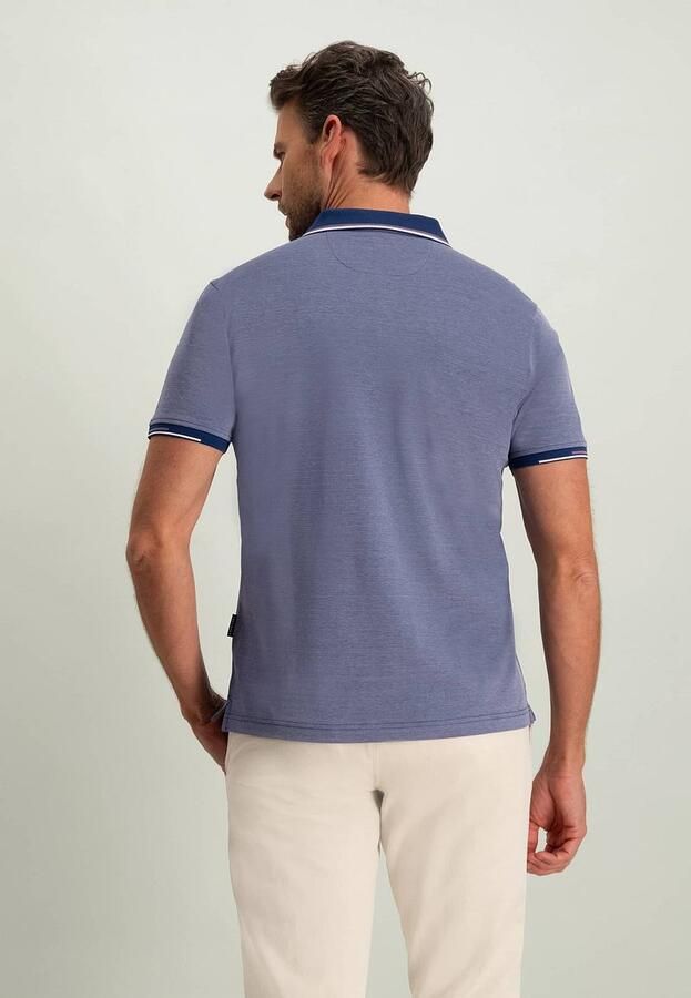 State of Art Polo Shirt Korte Mouw Donkerblauw Blue Heren - Foto 3