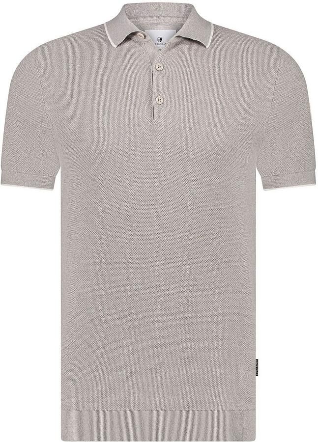 State Of Art T-shirt Pique Polo Lichtbruin - Foto 5