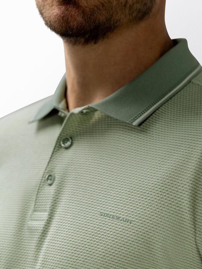 State of Art Polo Effectknit Groen - Foto 2